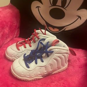 Red blue white nike posites